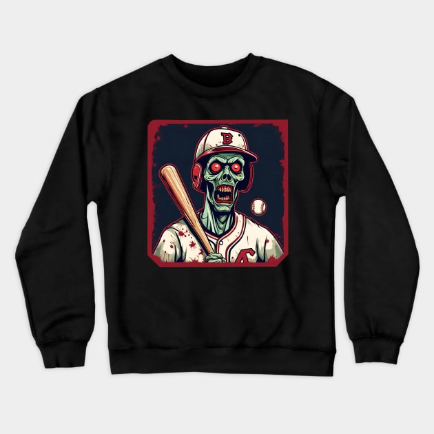 Baseball zombie Crewneck Sweatshirt by Ilustradamus